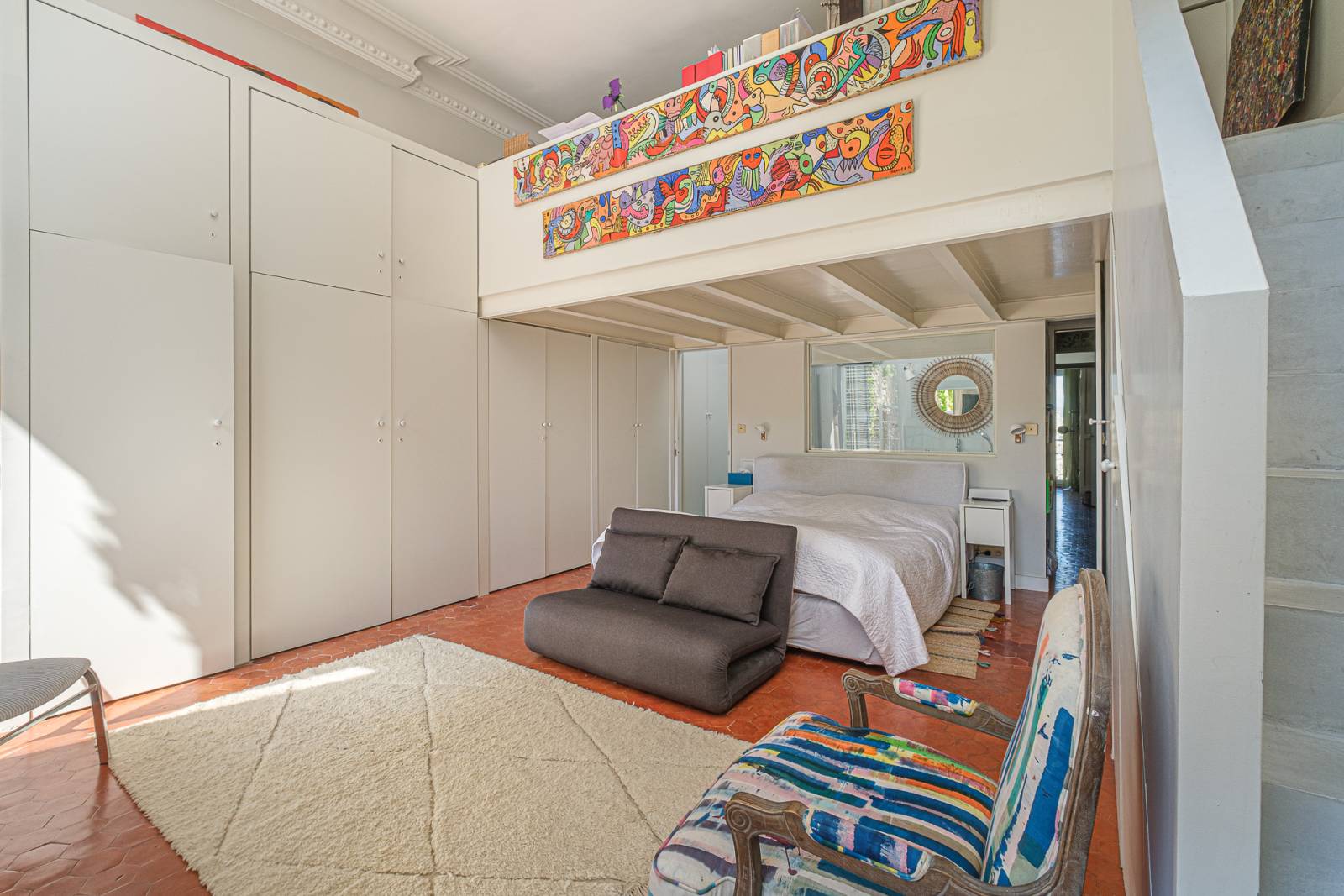 Chambre avec mezzanine