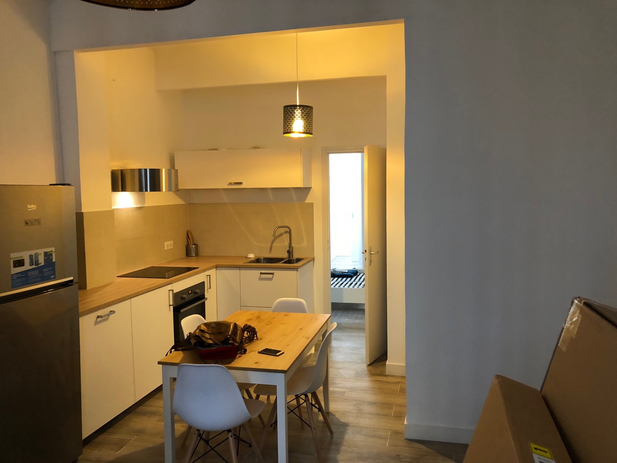 séjour avec cuisine ouverte